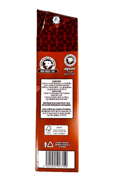 2-Pk ALPURA Cafe Mokaccino Deslactosado/Non Lactose 1L