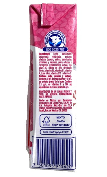 6-Pk Alpura Vaquitas Non Lactose Strawberry Milk 180ml/6.08oz