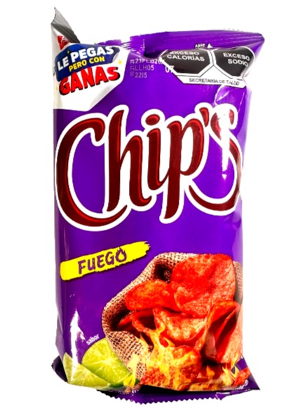 6-Pk Barcel Chip’s Fuego Potato Chips / Fuego Barcel 52gr/1.83oz