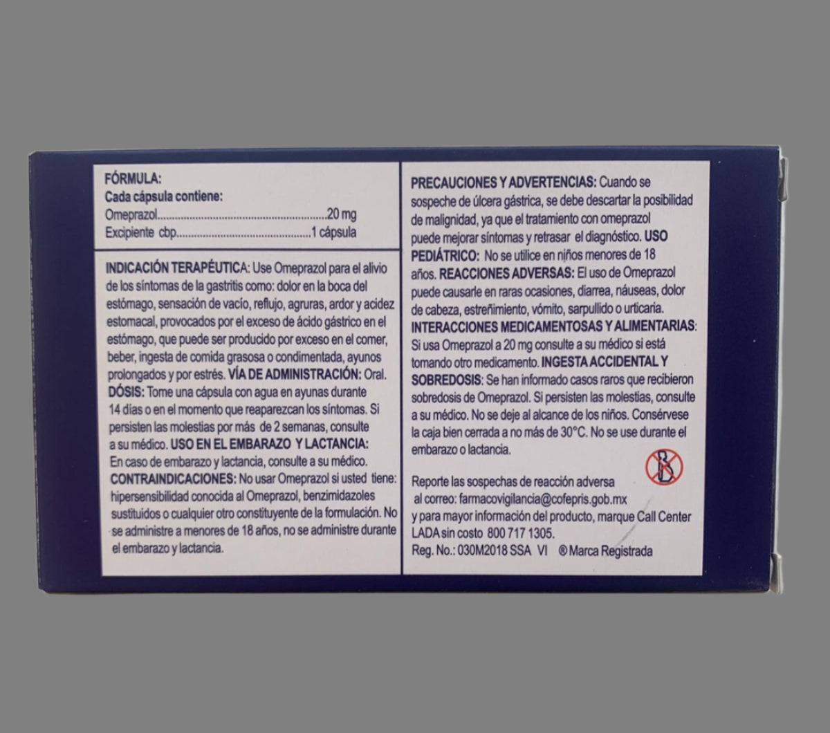 Genoprazol Omeprazole 14 capsules 20mg