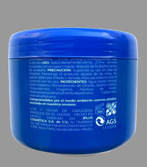 J Pluss Crema Corporal Extra Dry Skin Creme 500g/17.6oz