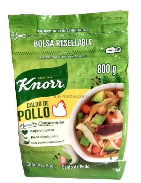 1-Knorr Chicken Broth Seasoning Powder/ Caldo de Pollo 800gr/28oz