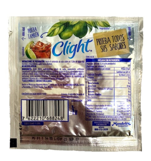 12-Pk Clight Limonada Lemonade Drink Mix 7g/.24oz - Sugar Free
