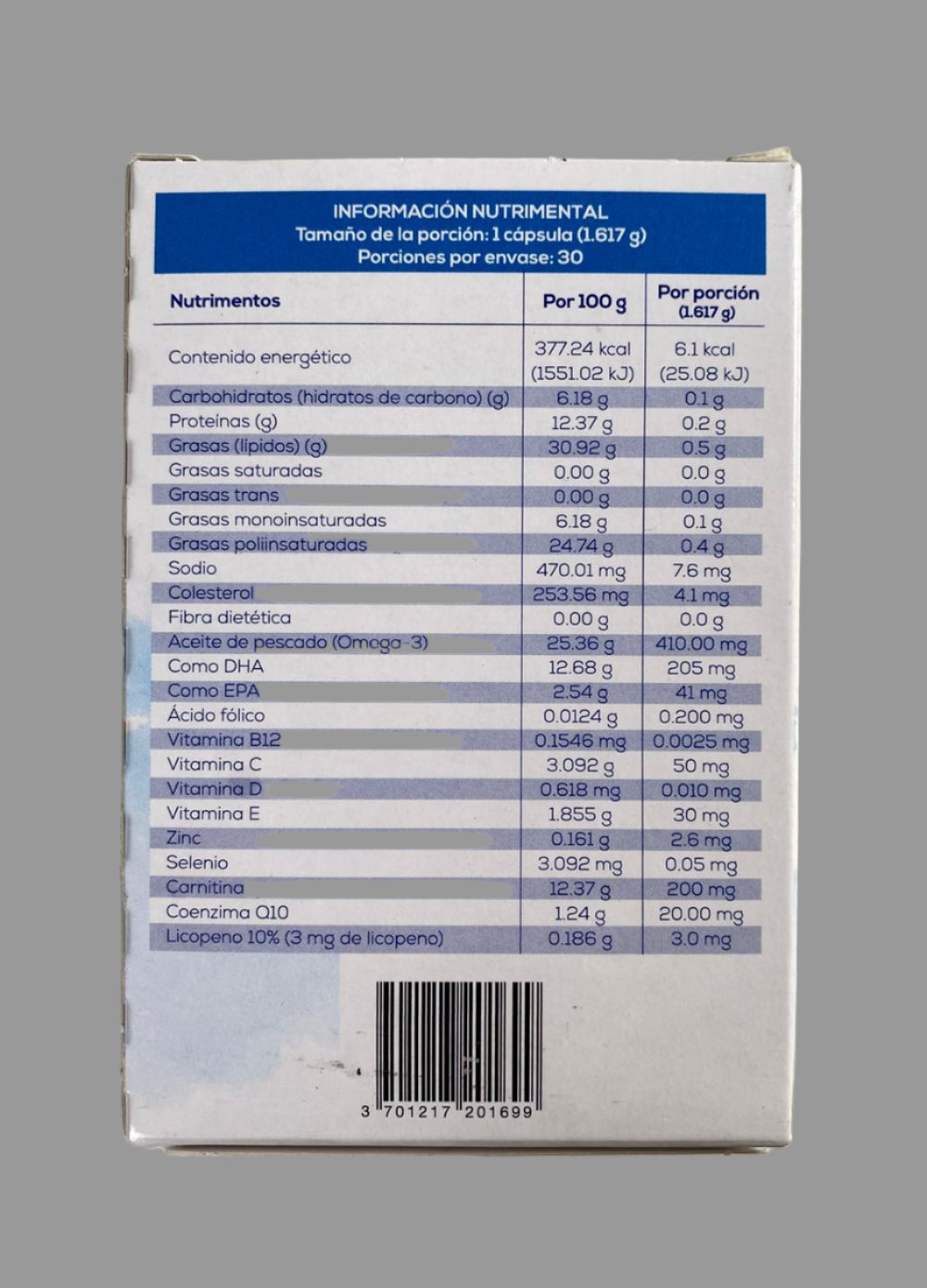 OGestan ANDRACTIV Nutritional Supplement. 30 Capsules of 1.617g