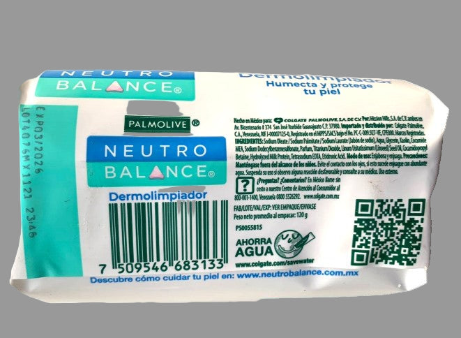 2-Pk Palmolive Neutro Balance Soap Dermolimpiador 120g/4.23oz