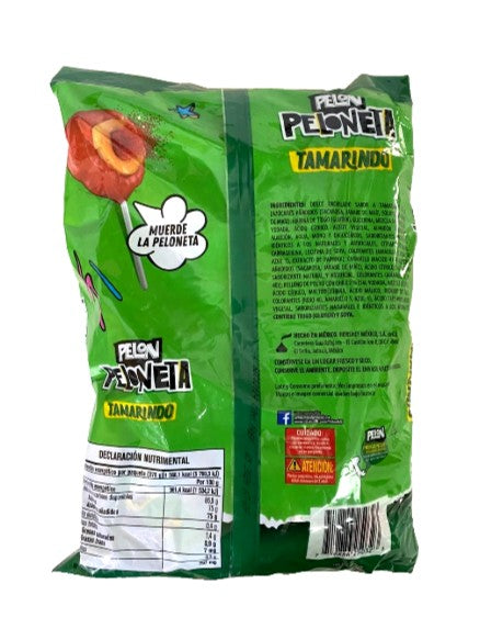 Vero Paletas Pelon Peloneta Tamarindo 18pzs 21g ea