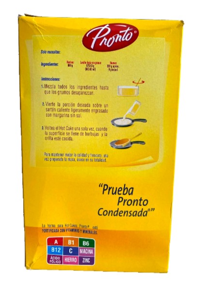 Pronto Pancake Mix – Hot Cakes Tradicionales, Hecho en México (800g / 28.21 oz)