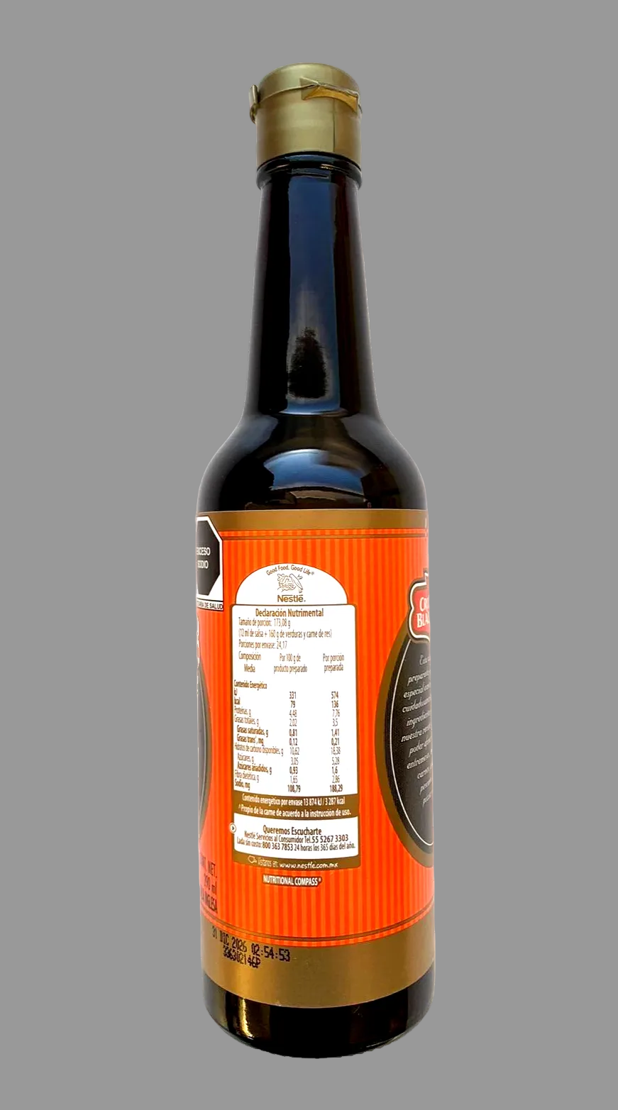Crosse & Blackwell Worcestershire Sauce (Salsa Inglesa) 290ml — No Artificial Colors