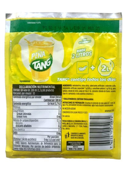 12-Pk TANG Pineapple Flavored Powdered drink mix 13g/.45oz