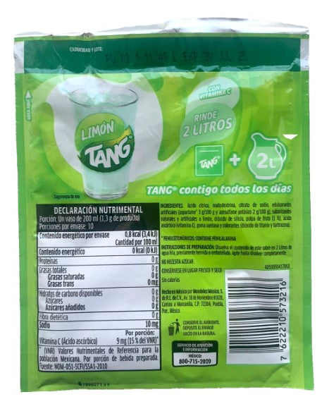 12-Pk TANG Lemon Flavor Powder Drink Mix 13g/.4oz