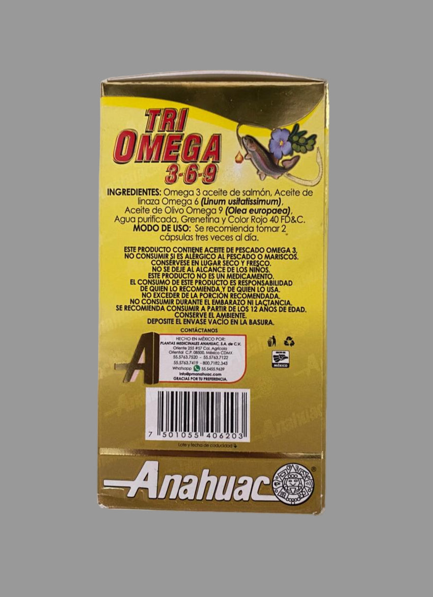 TRI-Omega 3-6-9 100 Capsules 1.4g (140g)