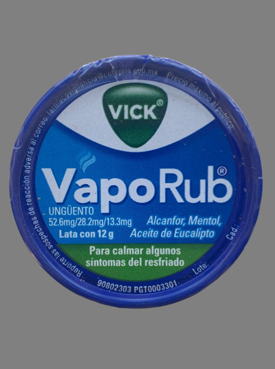 6pk-Vick VapoRub Camphor, Menthol, Eucalyptus Oil Pomade 12g
