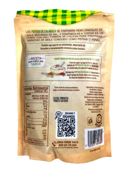 Verde Valle Pepitas de Calabaza 230g/8.11oz