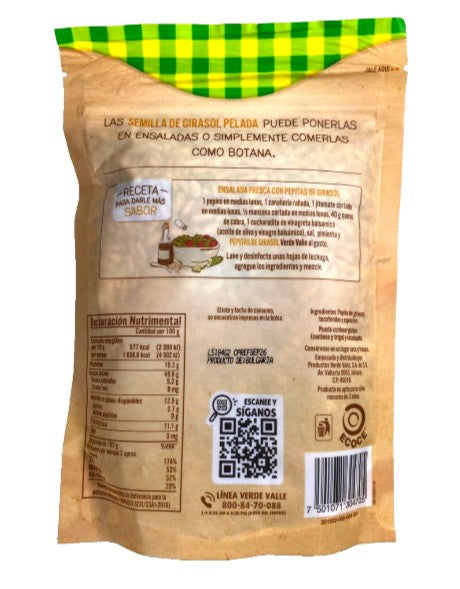 Verde Valle Pepitas de Girasol 180g/6.34oz