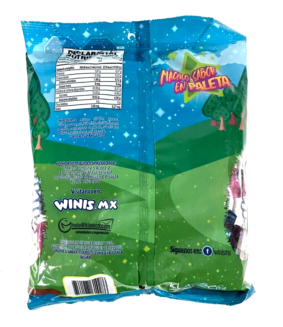 2-Pk Winis Bosque Magico Taffy Lollipops 40pcs 280g
