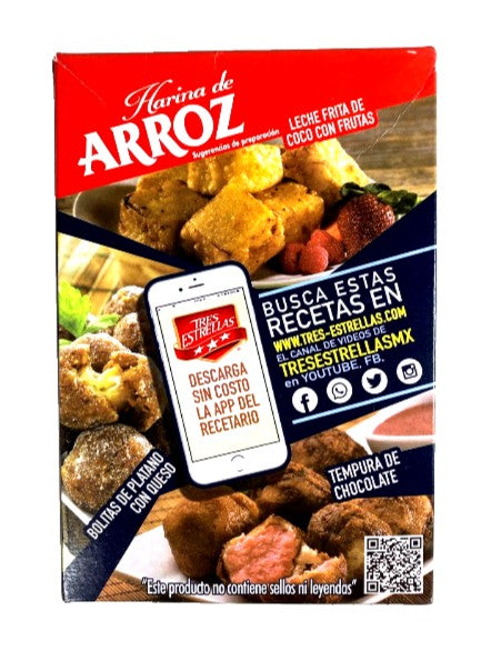 Tres Estrellas Harina de Arroz / Rice Flour 400g/14.10oz