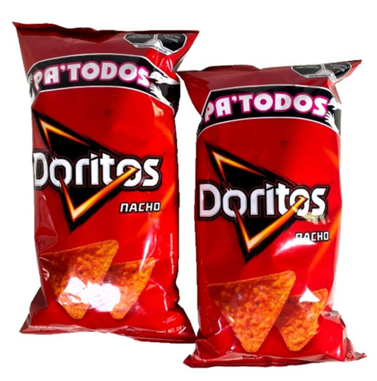 2-Pk Sabritas Doritos Nachos Pa' Todos Mexican Doritos Family Size 335g/11.81oz