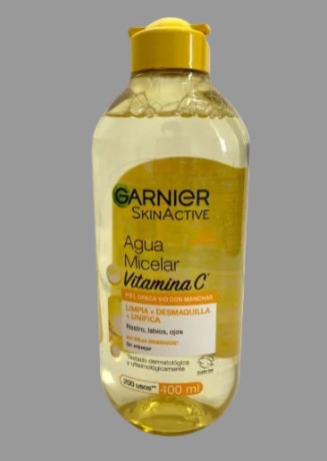 Garnier SkinActive Micellar Water Vitamin C 400ml Agua Micelar Vitamina C Mexico
