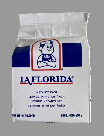 La Florida instant yeast package on a white background