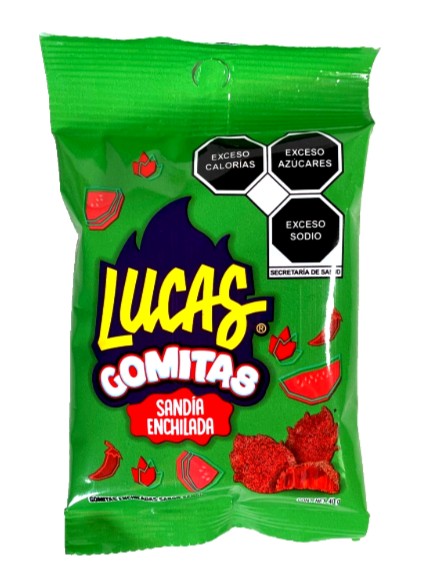 6Pk-Lucas Gomitas Sandia Enchilado 40g/1.41Oz