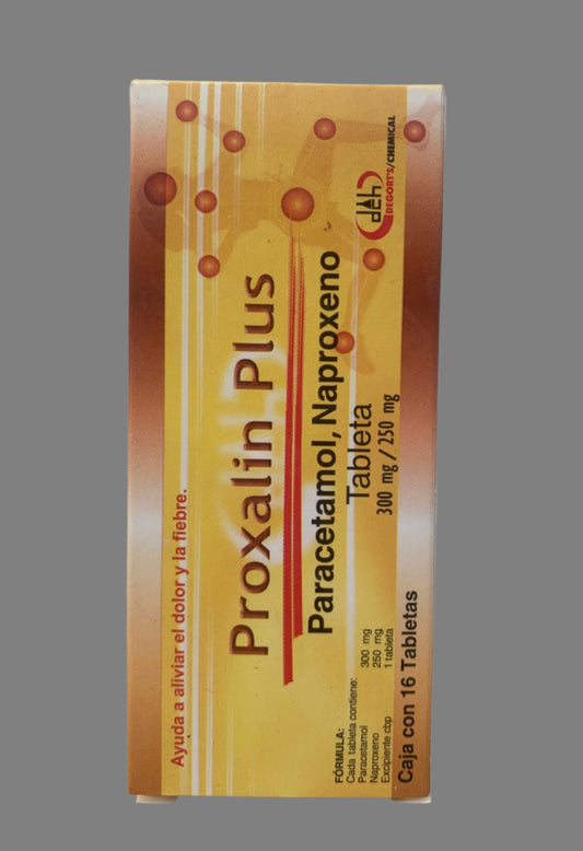Proxalin Plus Acetaminophen, Naproxen tablets 16pc 300mg/150mg