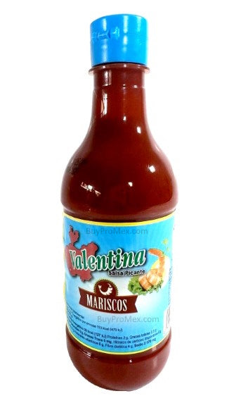 2-Pk Salsa Valentina Mariscos Mexican Seafood Hot Sauce, 370ml/12.5 oz.