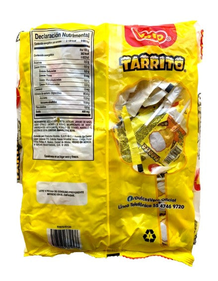 Vero Tarrito Fruit Lollipops 40pzs 560g/21.86oz