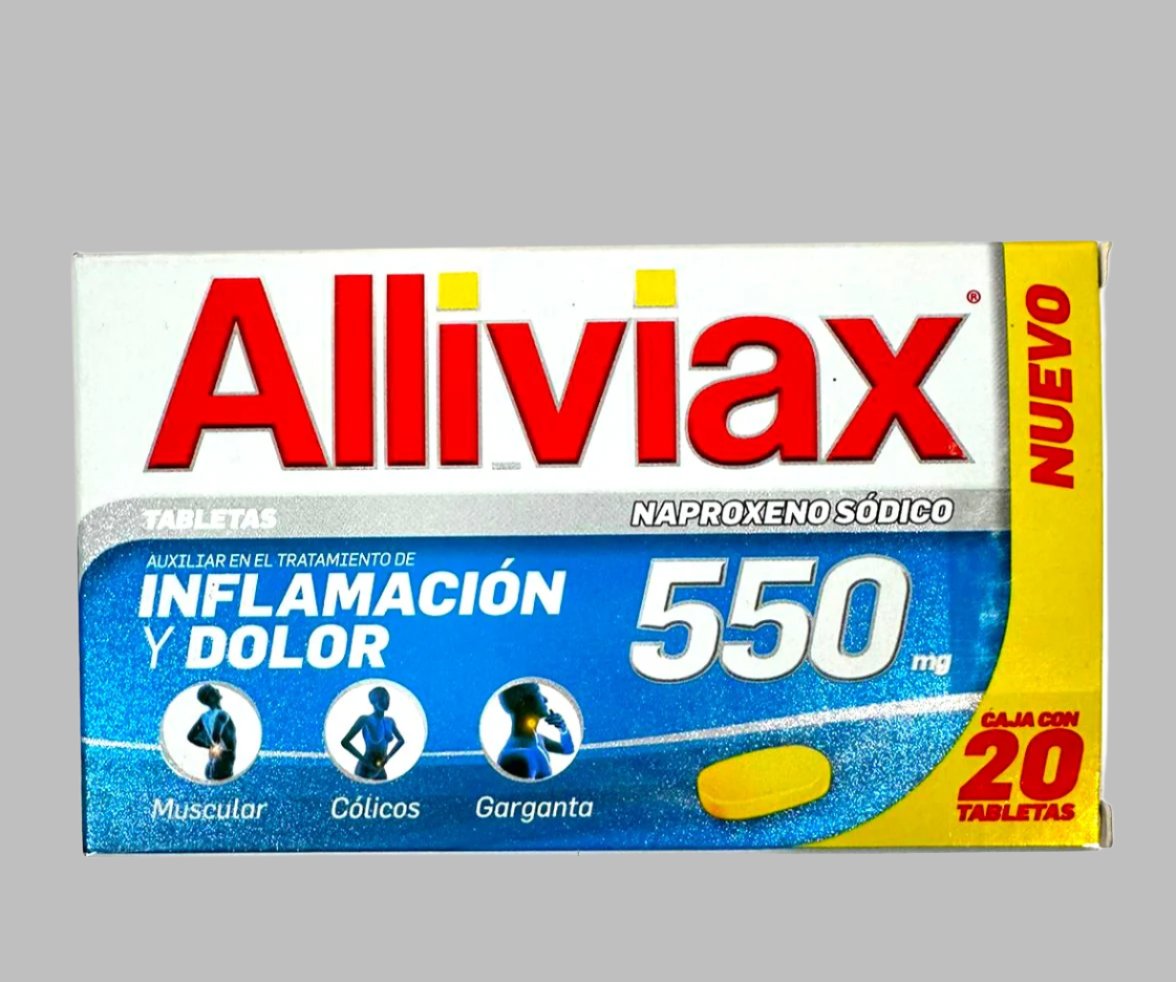 ALLiviax Pain & Inflamation (Naproxen Sodium) 20 tab/550mg