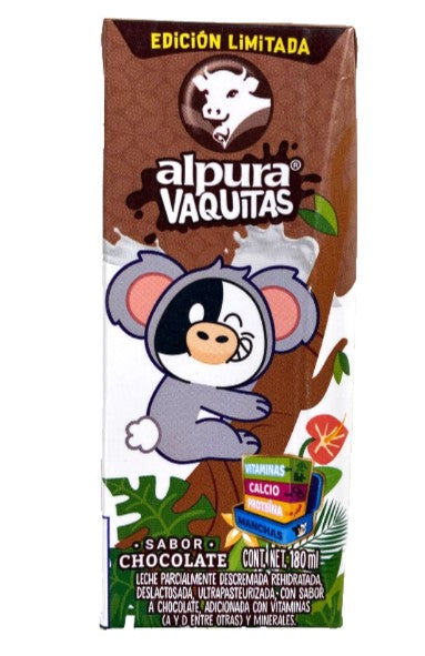 6-Pk Alpura Vaquitas Non Lactose Chocolate Milk 180ml/6.08oz
