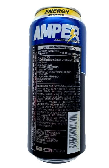 4-Pk Amper Energy Drink 473ml/15.99 Fl oz