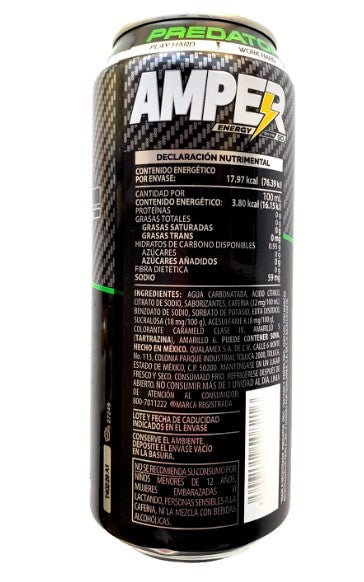 4-Pk Amper Predator Energy Drink 473ml/15.99 Fl oz