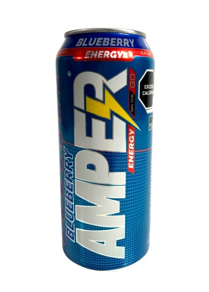 4-Pk Amper Blueberry Energy Drink 473ml/15.99 Fl oz