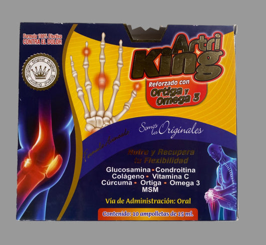 Artri-King Omega 3 & Ortiga Ampolletas 15ml/10