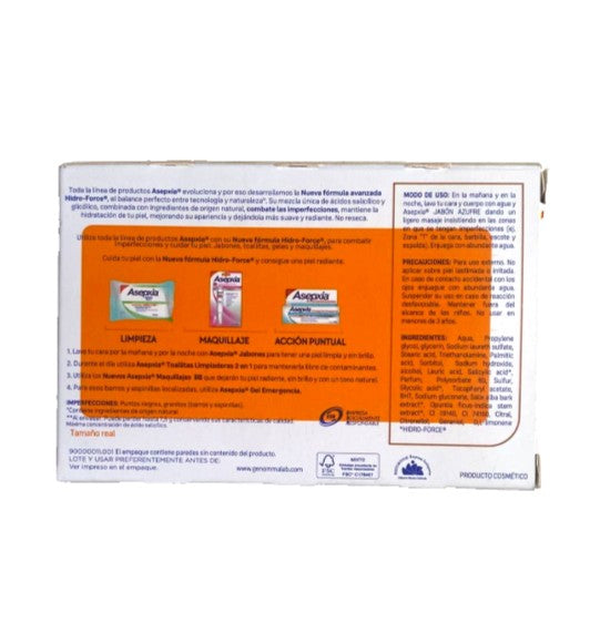 Asepxia Azufre Sulfur Bar Soap Anti-Sebum Oily Skin Acne Control 100g – Mexico