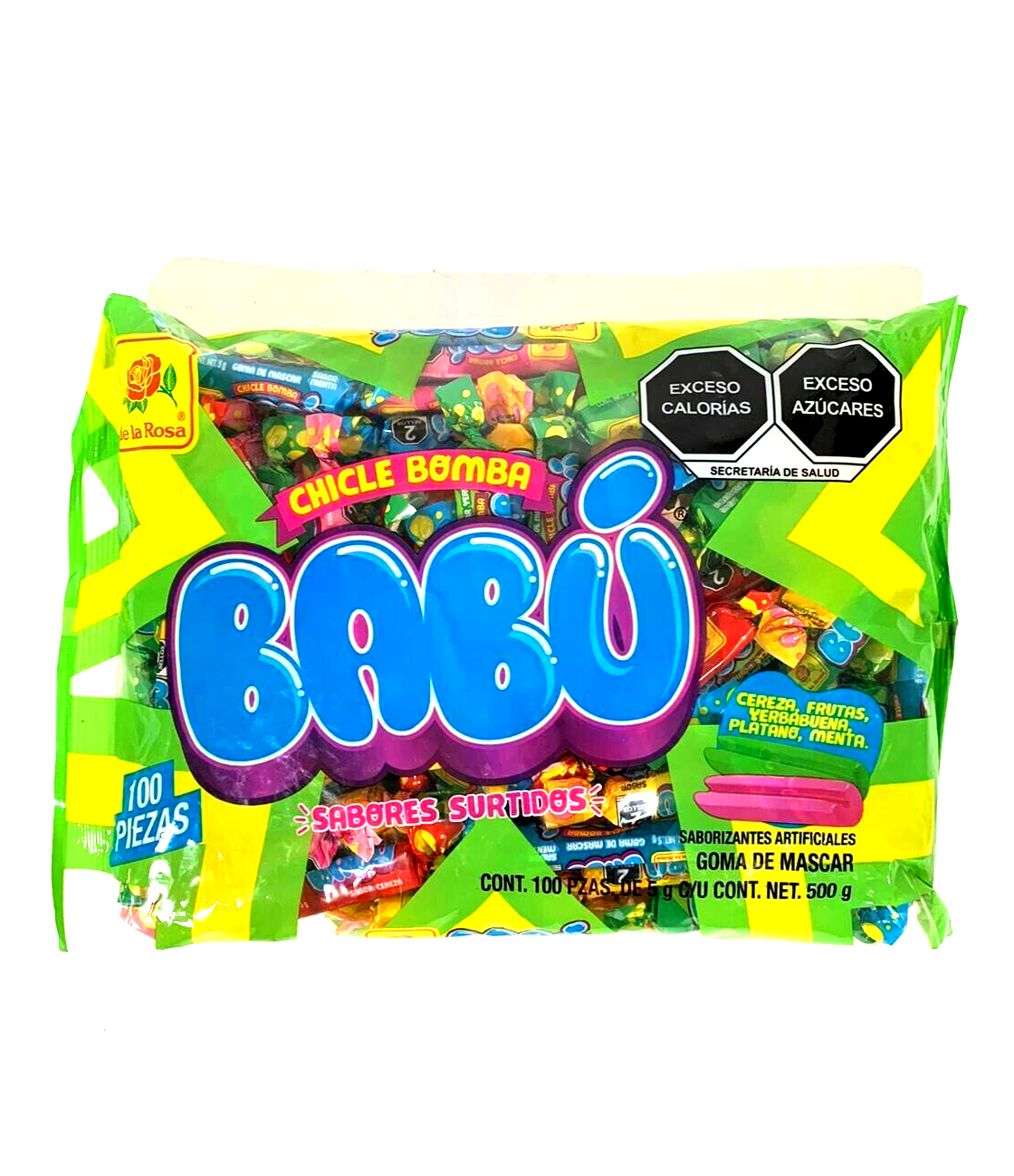 Assorted Chewing Gum/ Chicle Bomba BABU De La Rosa 500g/100pcs