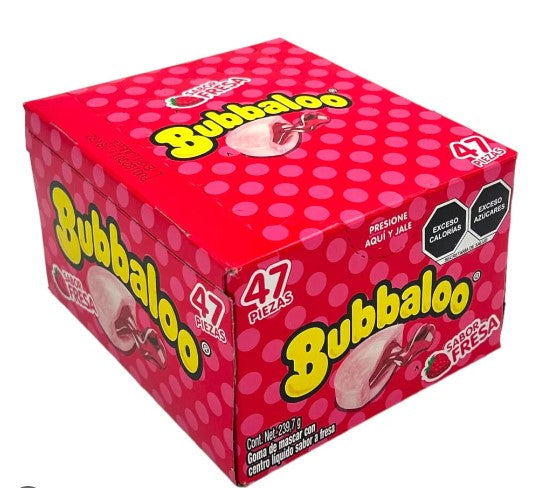 2-Pk Bubbaloo Gum Strawberry & Mint / Bubbaloo Chicle Sabores  255gr/8.99oz