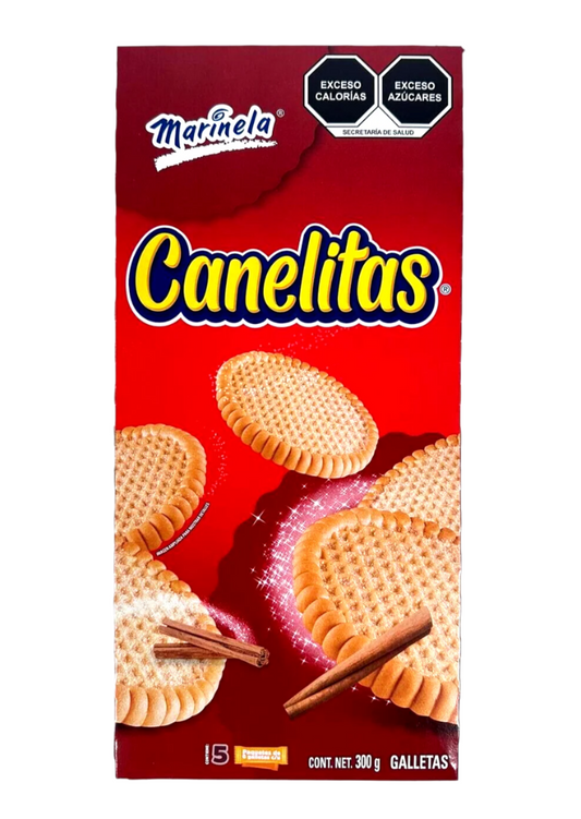 3-Pks Marinela Cinnamon Cookies / Canelitas Marinela 300gr/10.5oz each.