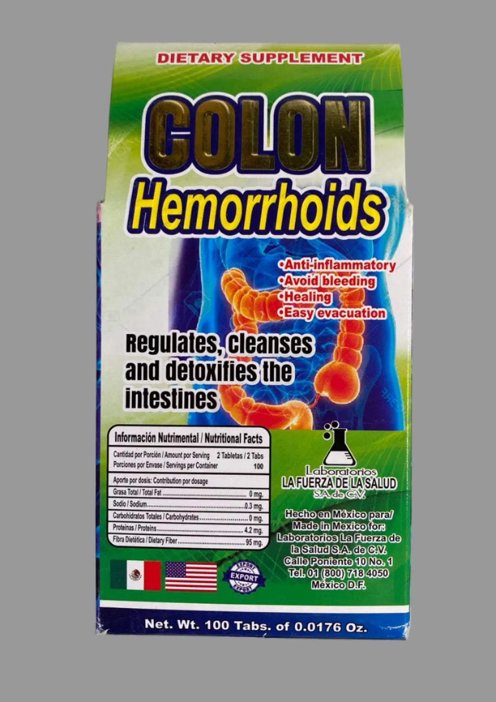 Colon Hemorroides  100 tablets/500mg