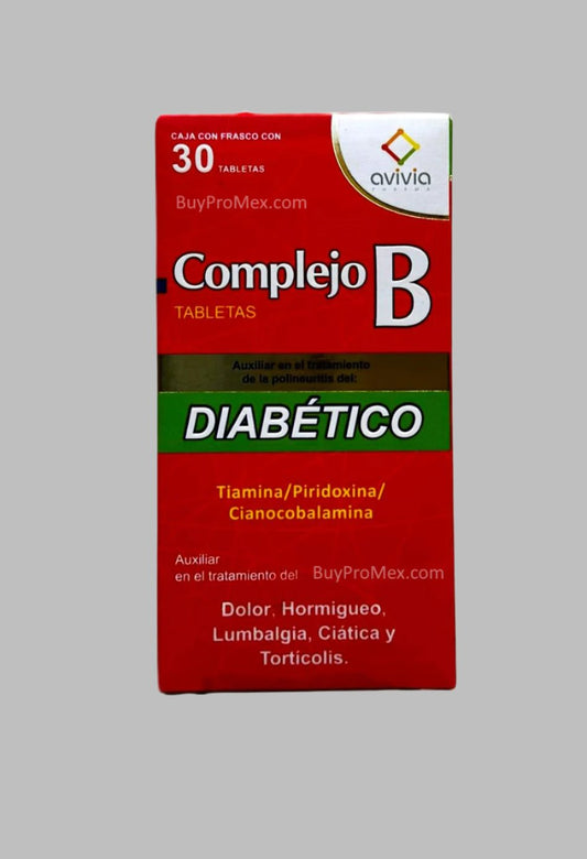 Complejo B Diabetico/Diabetic Vitamin B Complex 30 tablets