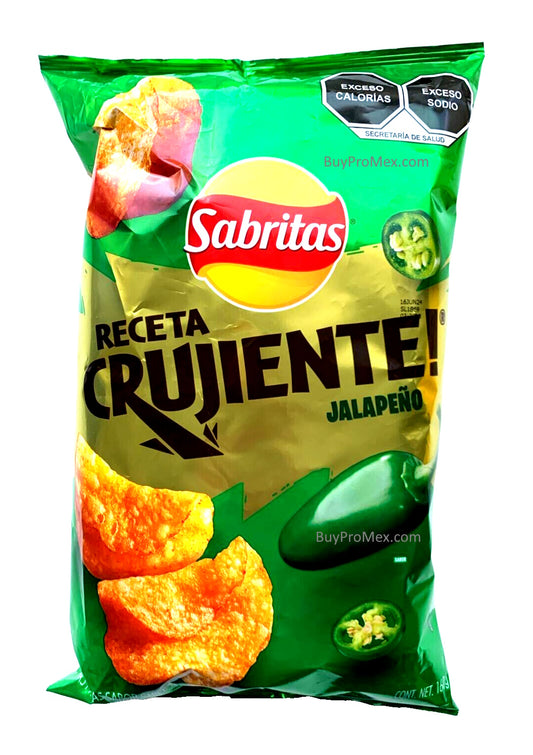 4-Pk Sabritas Receta Crujiente Jalapeño 160g/5.64oz