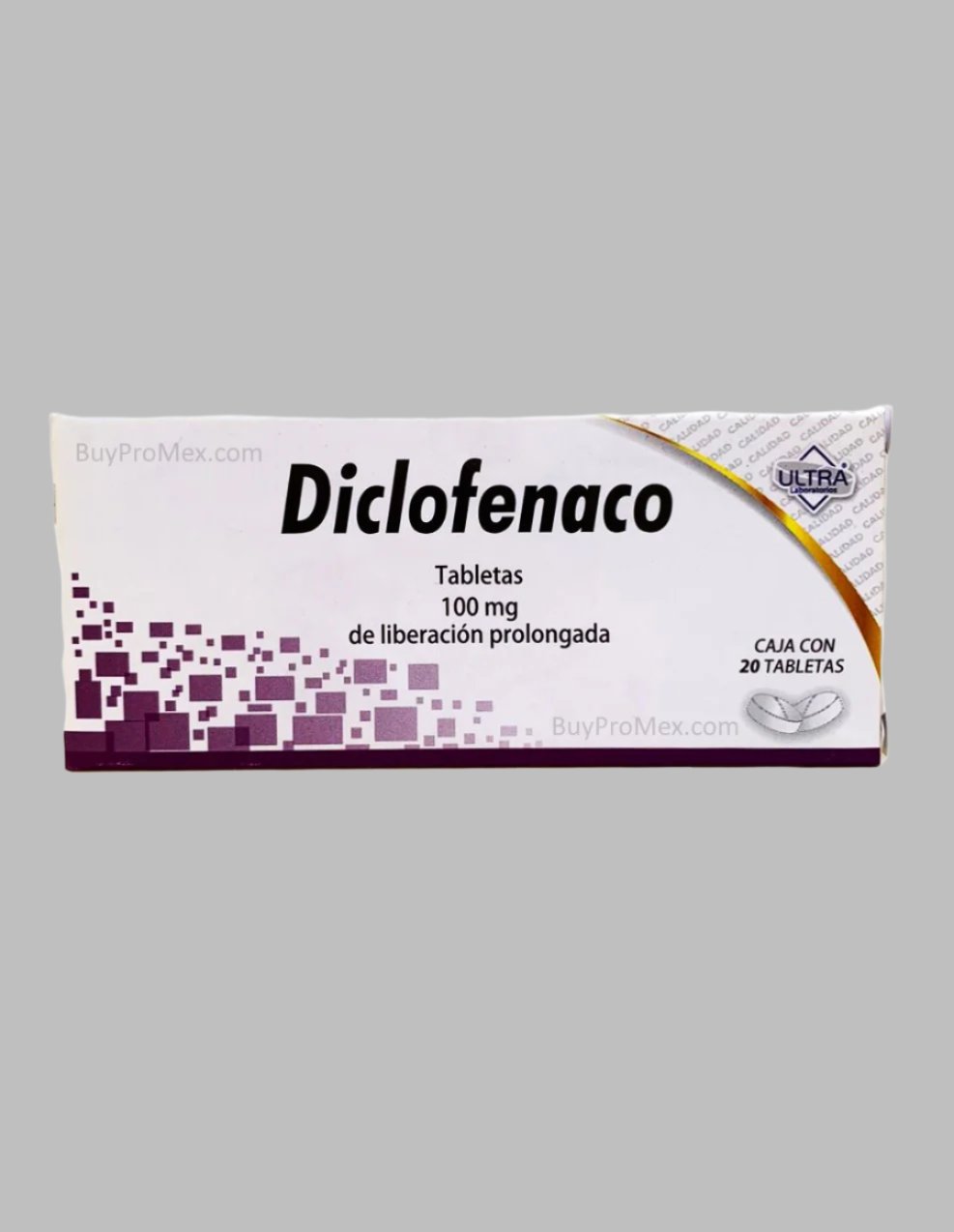 2-Pk Diclofenaco Tabletas 100mg 20 tabletas