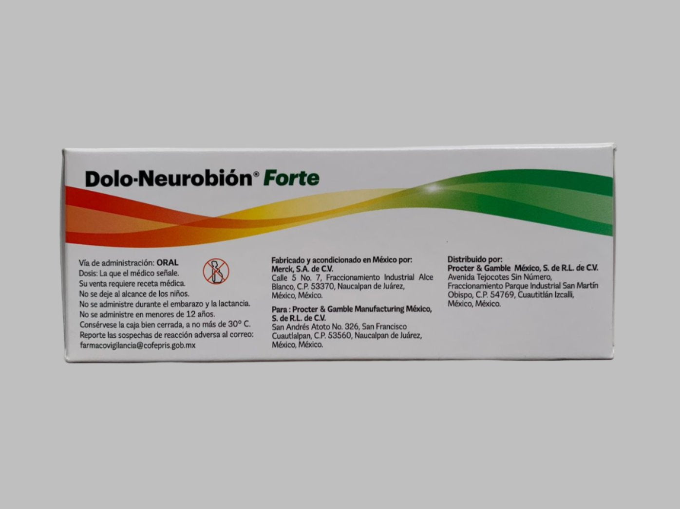 Dolo-Neurobion Forte (thiamine, pyridoxine,cyanocobalamin, and diclofenac) 30 Tablets