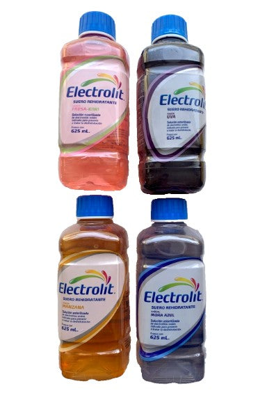 4-Pk Electrolit Electrolyte Solution / Suero Rehidratante  21.1oz/625ml