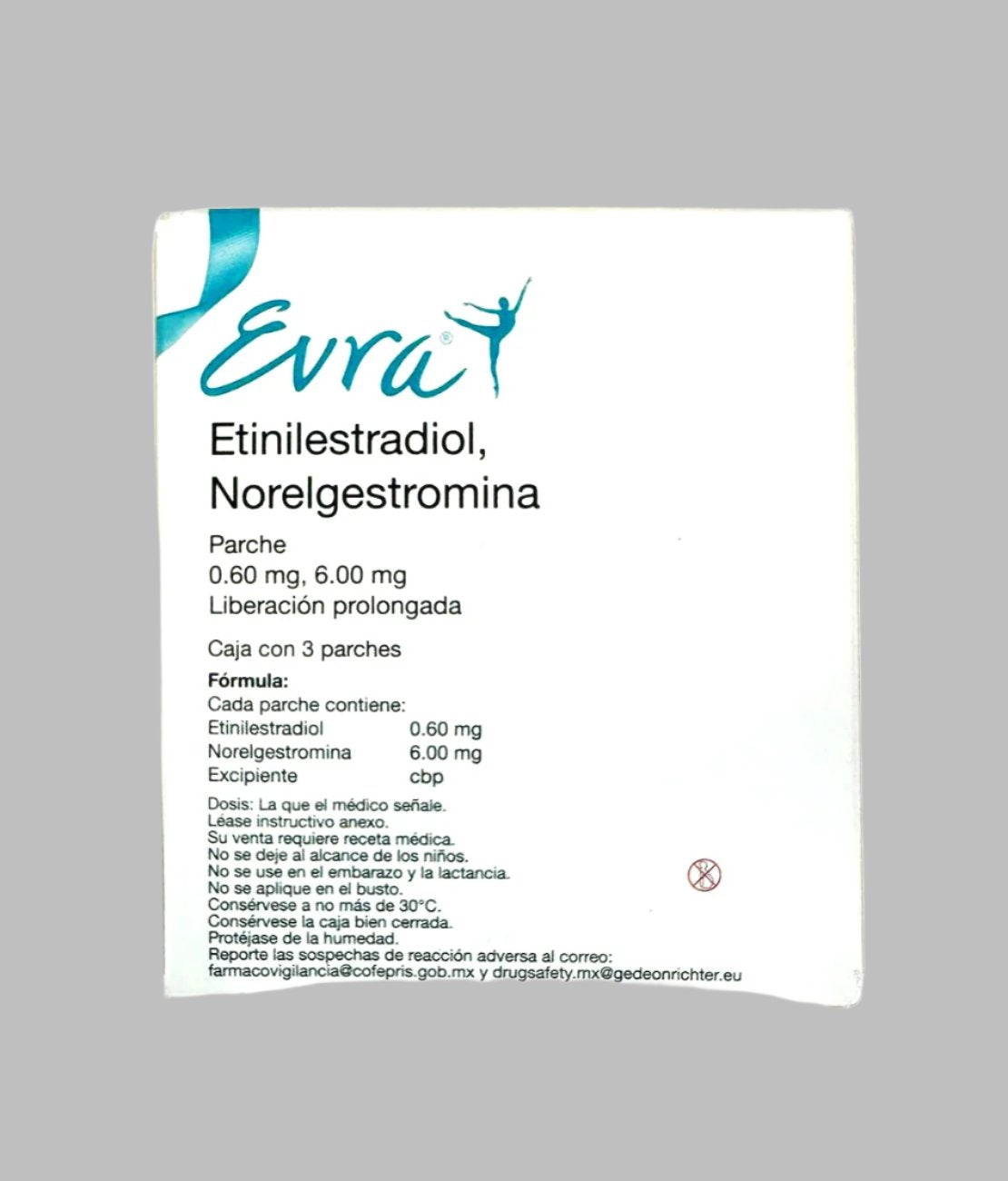 Evra Contraceptive Patch Ethinyl Estradiol/Norelgestromin 3pcs