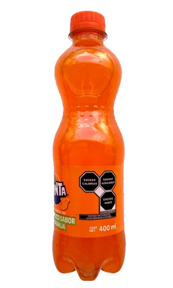 4-Pk Fanta Mexican Orange Soda 400ml/13.52Fl oz