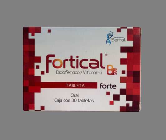 Fortical B Forte Diclofenac Vitamin B 30 tablets