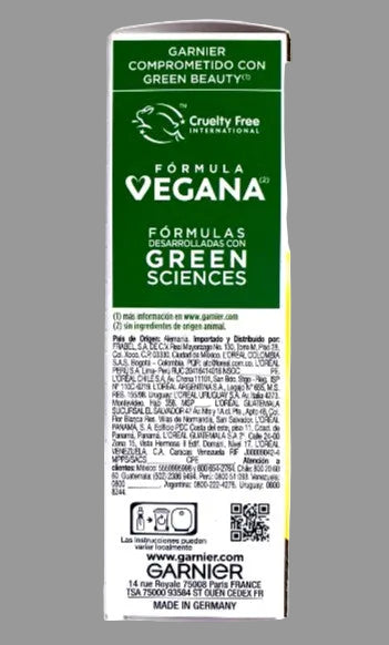 Garnier product packaging with green label on a white background