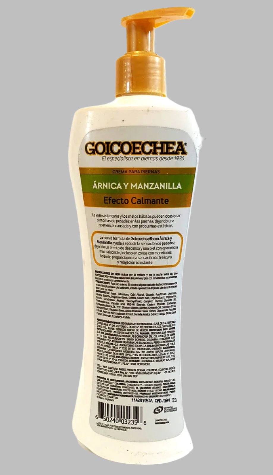 Goicoechea Chamomile & Arnica Calming Touch Skin Care Lotion 400ml 13.5 Fl. oz