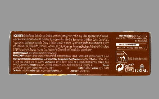 2-Pk Grisi Equilibrante Avena/Oatmeal Clarifying Soap 125g/4.4oz.