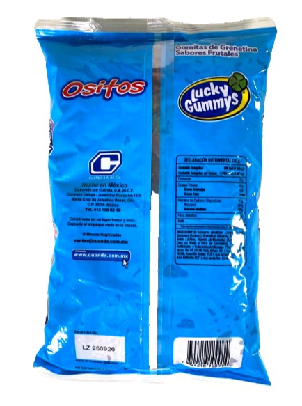 Lucky Gummys - Mexican Gummy Bears Fruit Flavors 1kg/ 2.2lb